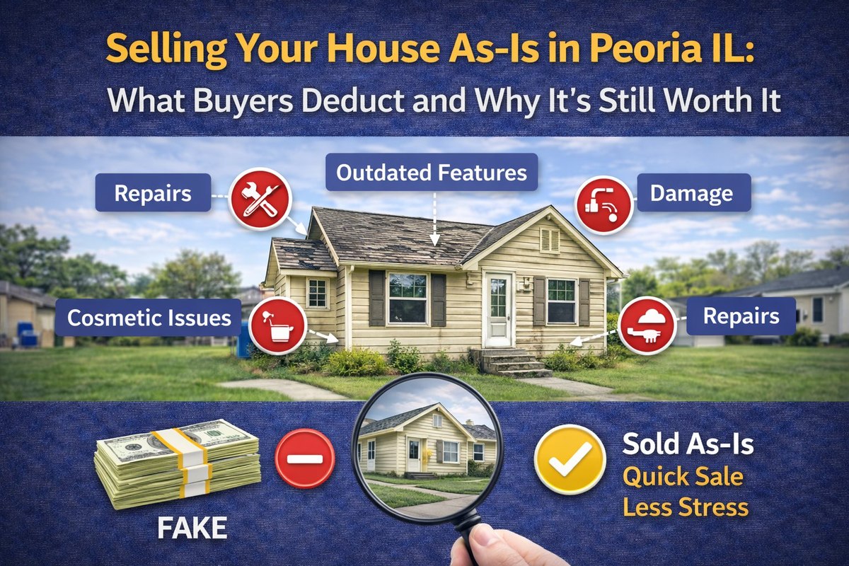 Selling house as-is Peoria IL what to expect