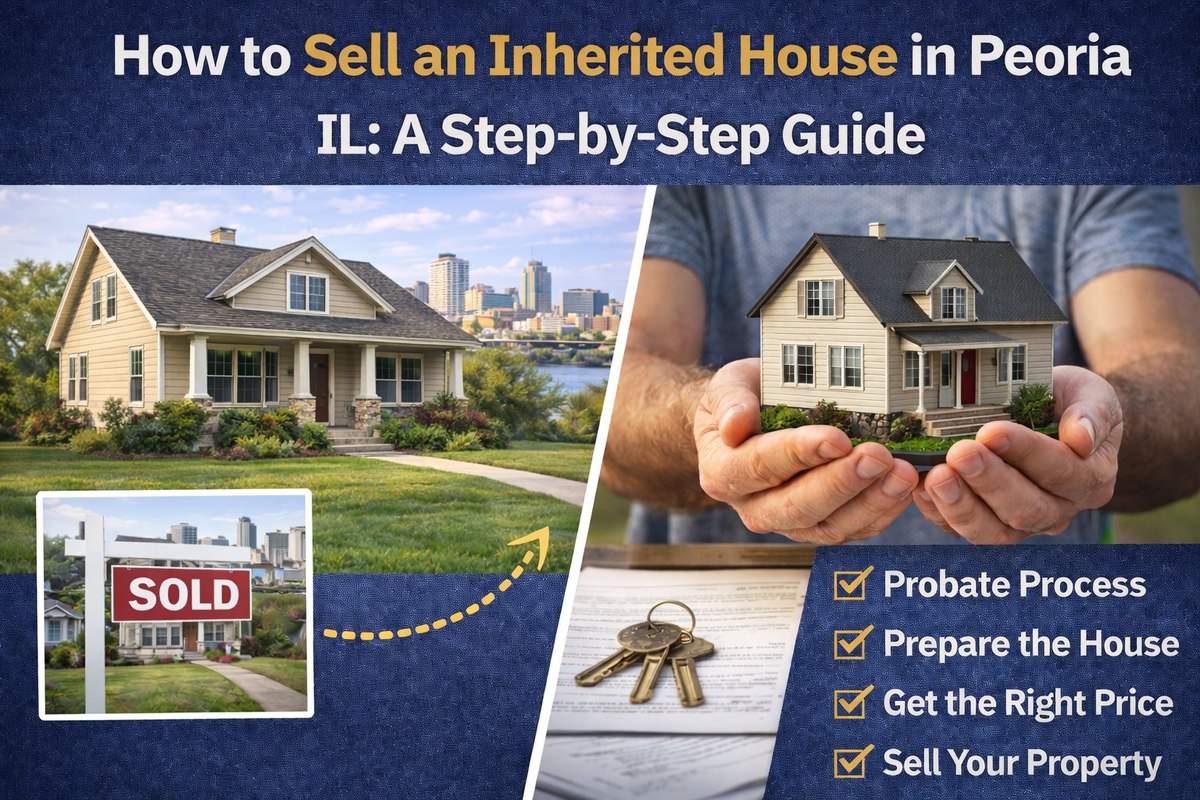 Selling inherited house Peoria IL probate guide
